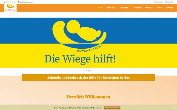 Екранна снимка на die-wiege-ev.de