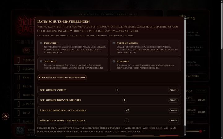 Screenshot of die-wilde-jagd.de