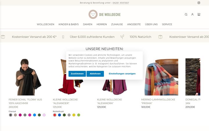 Screenshot of die-wolldecke.de
