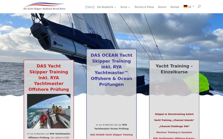 Екранна снимка на die-yacht-skipper-akademie.de