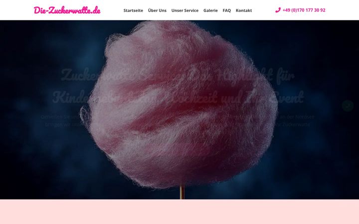 Screenshot of die-zuckerwatte.de