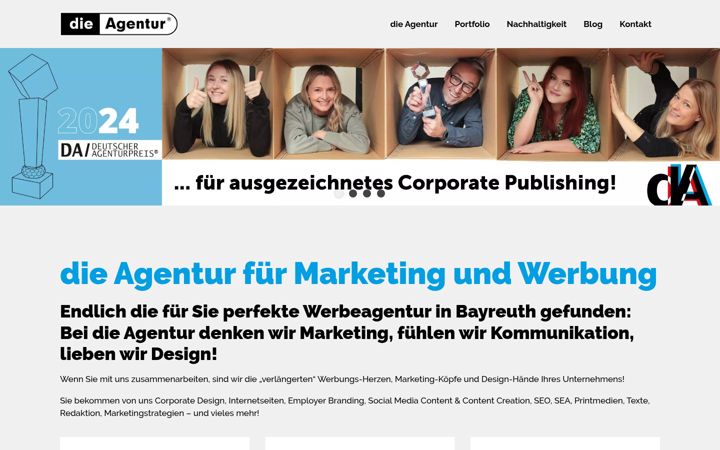Screenshot of dieagentur.de