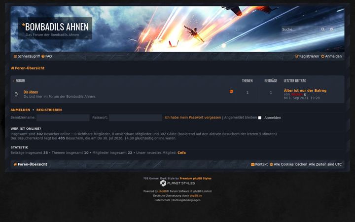 Screenshot of dieahnen.eu