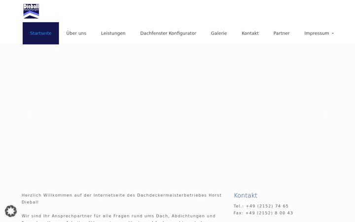 Ekrano kopija dieball-bedachungen.de