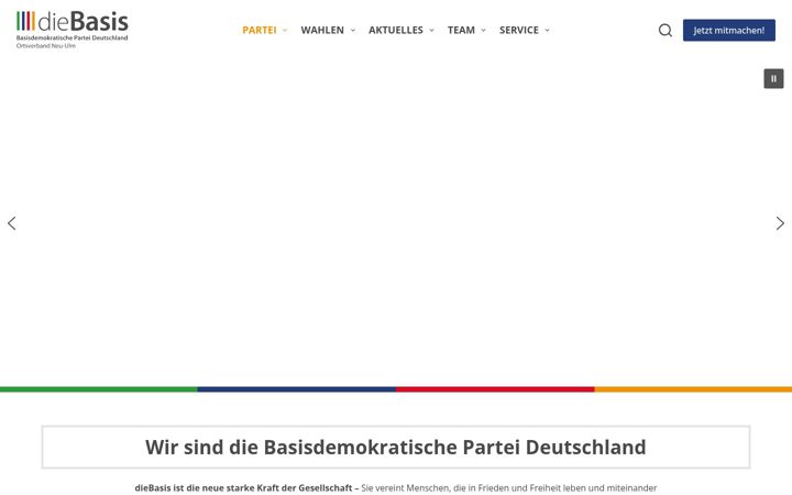 Screenshot of diebasis-ov-neuulm.de