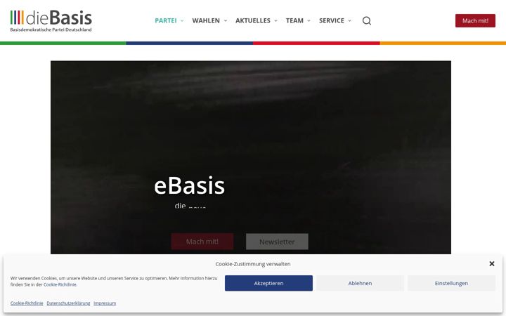 Screenshot of diebasis-partei.de