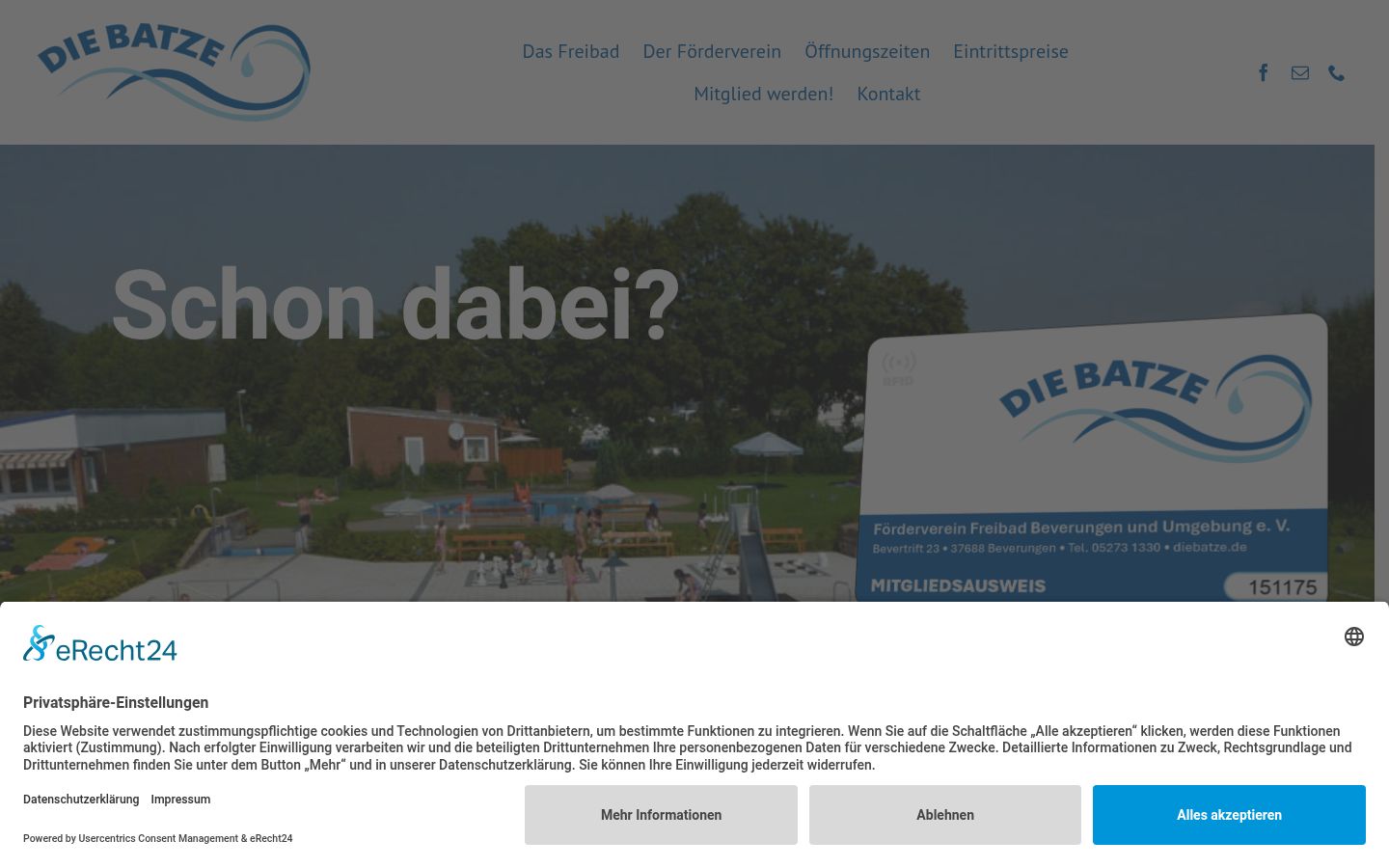 Screenshot tal-banner tal-kunsens muri qabel kwalunkwe interazzjoni
