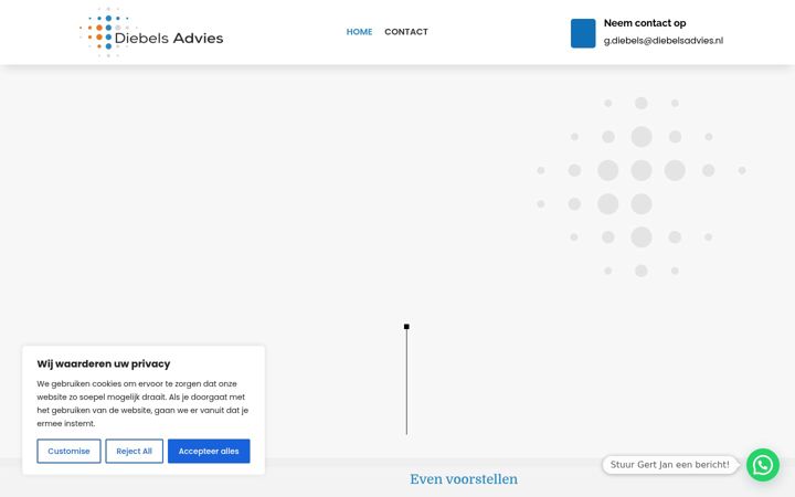Screenshot of diebelsadvies.nl
