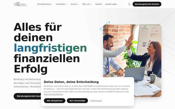 Screenshot von diebema.de