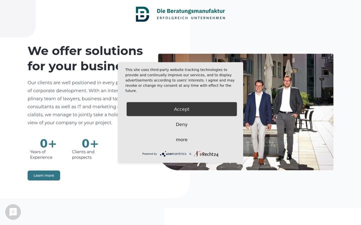 Screenshot of dieberatungsmanufaktur.de