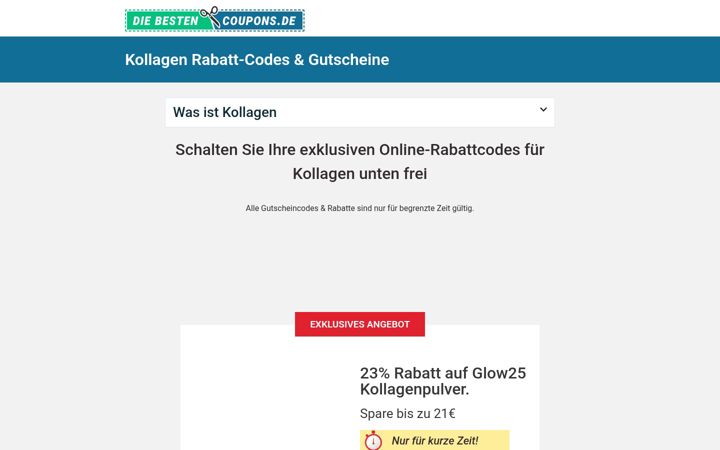 Screenshot of diebestencoupons.de