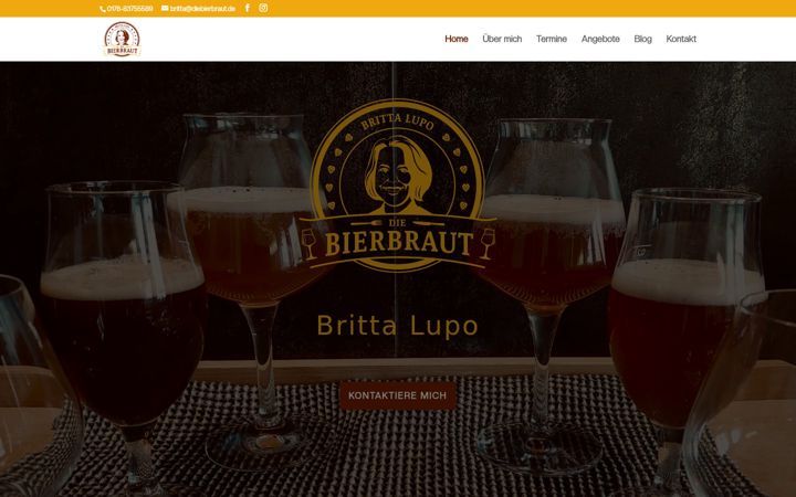 Screenshot von diebierbraut.de