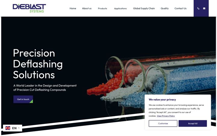Screenshot of dieblast.com