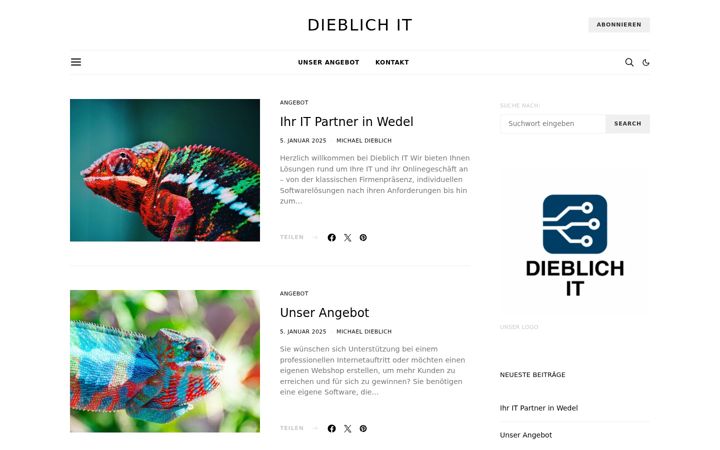 Screenshot of dieblich.com