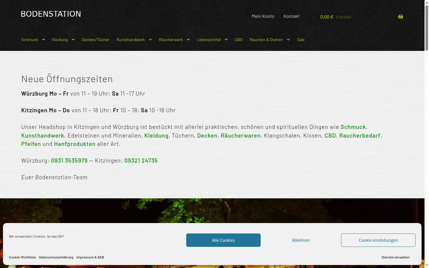 Screenshot tal-banner tal-kunsens muri qabel kwalunkwe interazzjoni