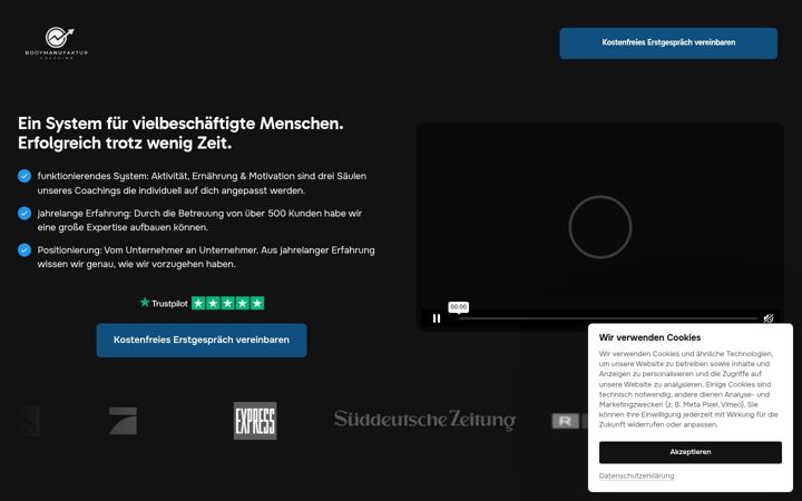 Screenshot von diebodymanufaktur.de