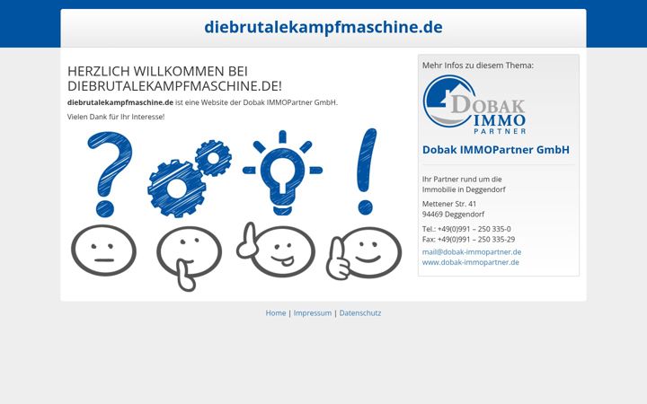 Screenshot of diebrutalekampfmaschine.de