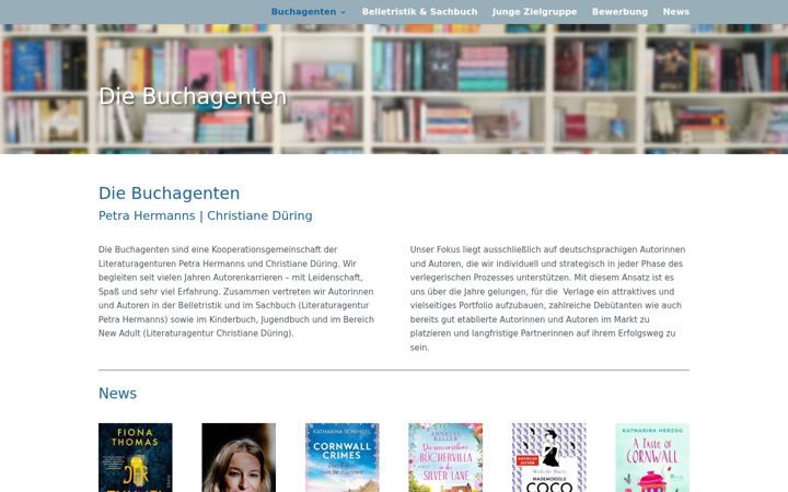 Screenshot of diebuchagenten.de