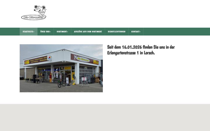 Screenshot of diebueromaus.de