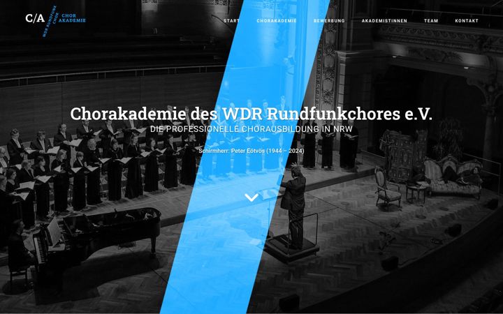 Zrzut ekranu diechorakademie.de