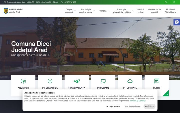 Screenshot of dieci.ro