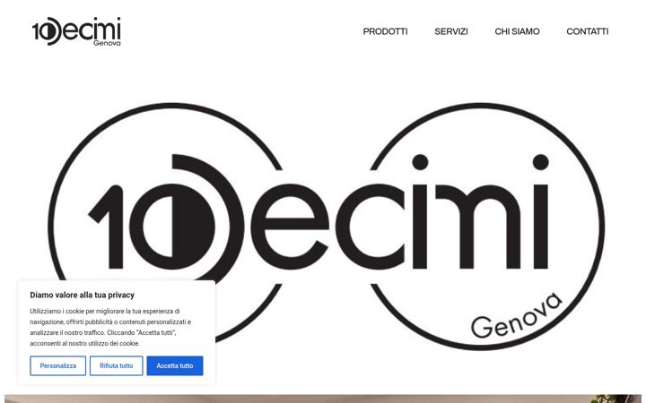 Screenshot von diecidecimisrl.it