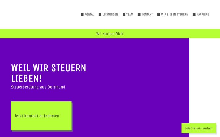 Screenshot of dieckhoefer-partner.tax