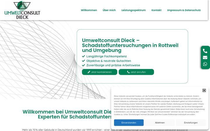 Ekrano kopija dieckumweltconsult.de