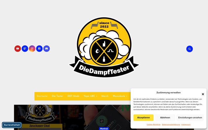 Screenshot of diedampftester.de