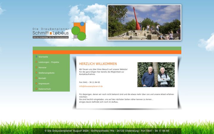 Screenshot of diedraussenplaner.de