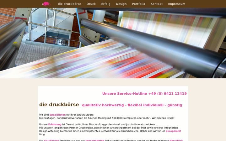 Screenshot of diedruckboerse.de