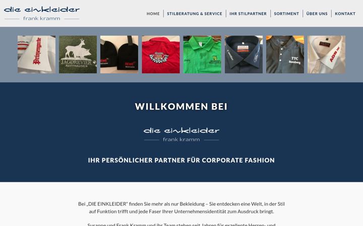 Screenshot of dieeinkleider.de