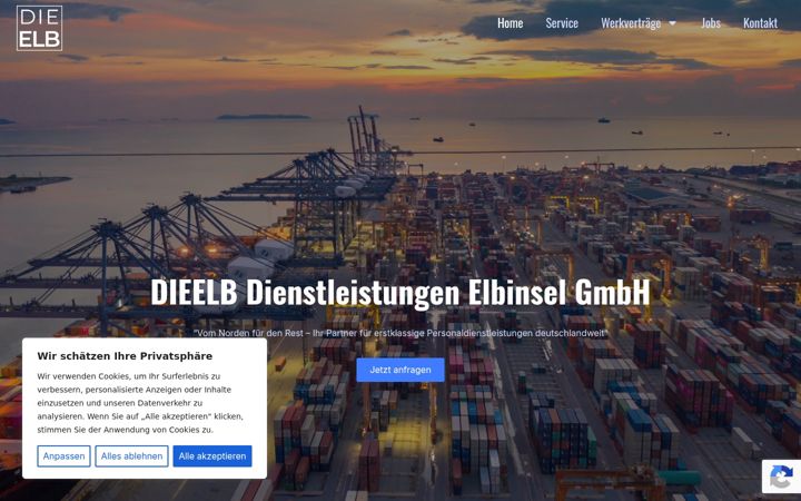 Screenshot of dieelb.eu