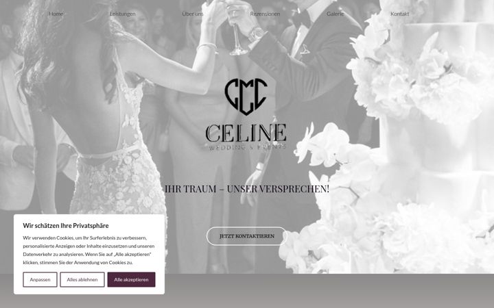 Skærmbillede af dieengelderhochzeit.de