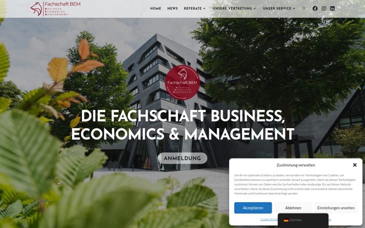 Screenshot von diefachschaft-bem.de