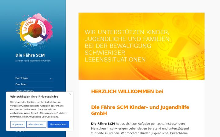 Screenshot von diefaehrescm.de