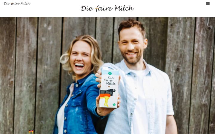 Screenshot of diefairemilch.de