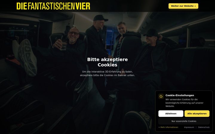 Screenshot of diefantastischenvier.de