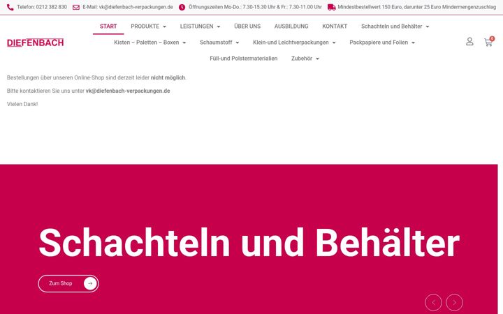 Screenshot von diefenbach-verpackungen.de