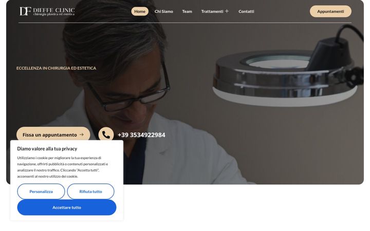 Screenshot von dieffeclinic.it