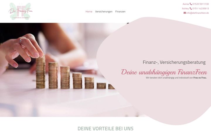 Екранна снимка на diefinanzfeen.de