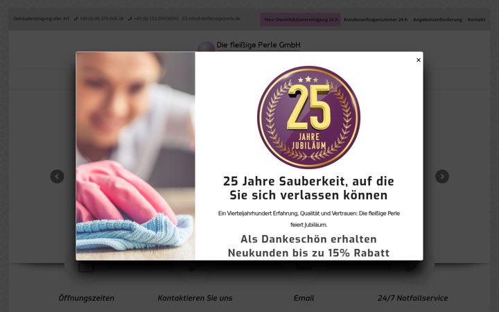 Screenshot von diefleissigeperle.de