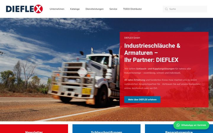 Screenshot of dieflex.de