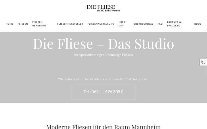 Képernyőkép: diefliese-living.de