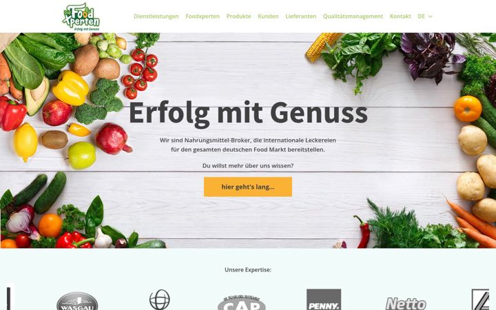 Screenshot of diefoodxperten.de