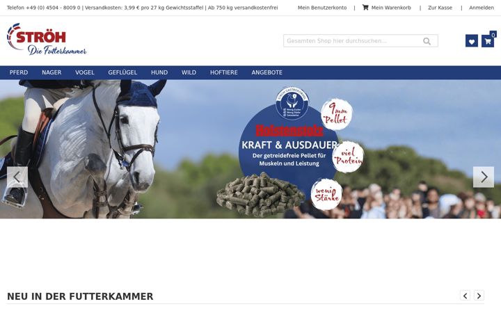 Captură de ecran a diefutterkammer.de
