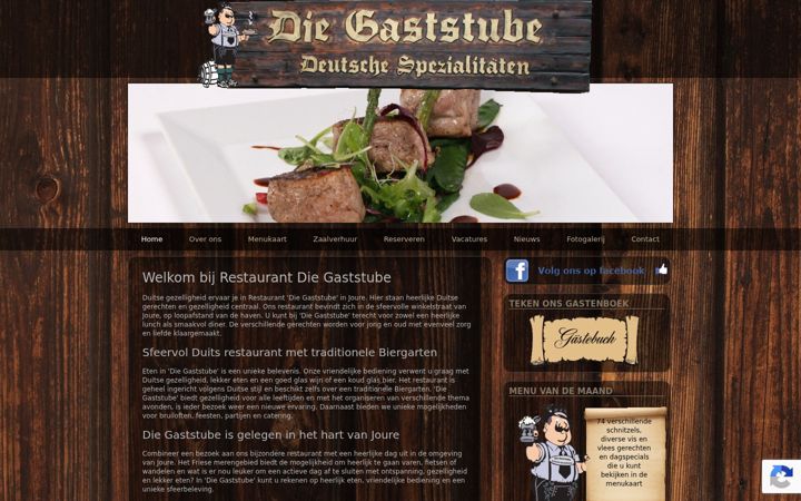 Screenshot of diegaststube.nl