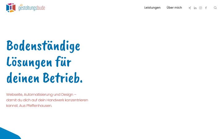Screenshot of diegestaltungsbude.de