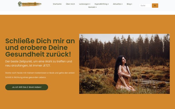 Ekrano kopija diegesundheitsrebellin.de