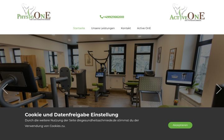 Skærmbillede af diegesundheitsschmiede.de